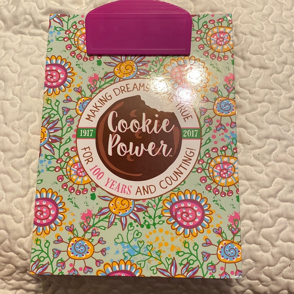 Girl Scouts of America Cookie Clip Board